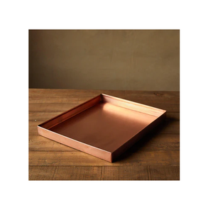 Bandeja de servicio de cobre Barra elegante Diseño de encimera Bandeja de cobre Precio más bajo personalizado - Product Image 4