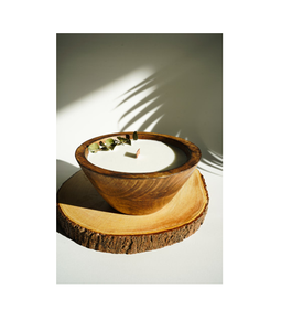 Mango Wood Dough <b>Candle</b> Bowl Eco Friendly And <b>Dinner</b> Table Farmhouse Decor Dough Bowl Tabletop Decorative Bowls - Product Image 2