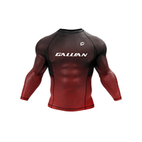 Séchage rapide personnalisé Sublimation brésilien jiu jitsu Fitness Compression t-shirt hommes entraînement col rond Gym t-shirts combat porter MMA
