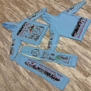 ชุดวิ่งออกกำลังกายพิมพ์ลายหน้าจอสีทึบชุดวอร์มสำหรับฤดูหนาว - Product Image 3