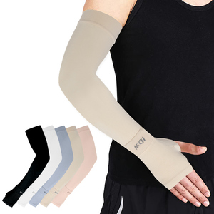 Minceur plaine Upf 50 + glace soie tissu sur manches sport cyclisme pêche Protection solaire solide bras manchon - Product Image 2