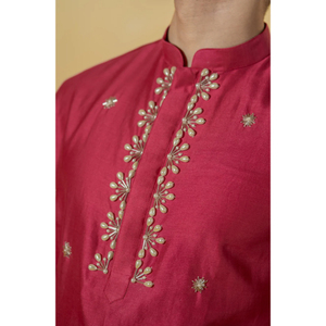 Conjunto de Kurta largo para hombre para ropa formal e informal con telas Premium Conjuntos de Kurta largo tradicional para hombre con juego - Product Image 6