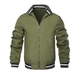 Abrigo deportivo largo para hombre europeo y americano, color sólido, talla grande, chaqueta delgada para exteriores, envío DDP - Product Image 2