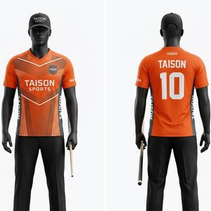 Maillot de snooker en polyester interlock premium pour homme, 160 GSM, respirant, séchage rapide, orange, panneau latéral noir, sublimation, logo personnalisé - Product Image 1