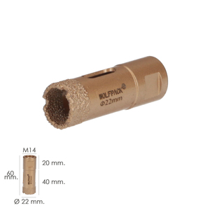 Corona Diamante M14 O/ 22 mm. Taglio a Secco - Product Image 2
