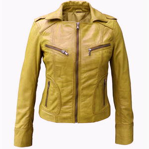 Chaqueta de cuero de piel de cordero marrón para hombre de alta calidad Chaqueta de cuero real de moda para hombre - Product Image 1