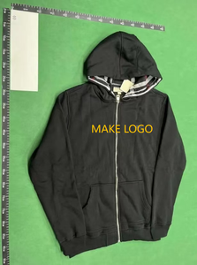 Sweat à capuche pour homme de style britannique de haute qualité, fermeture éclair, impression numérique, polaire coupe-vent, veste pull, logo brodé - Product Image 3