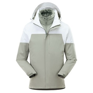 OEM Customizable Reversible Winter Windbreaker Jacket Hood Long <b>Canvas</b> Waterproof Coat Custom Logo Two-Piece Set New Condition - Product Image 4