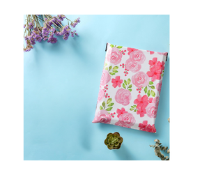 Bolsas de Poliéster 25x33cm Autoadhesivas, Resistentes al Agua y a Desgarros, Duraderas, 2.3M, Rosa Floral Rojo - Product Image 2