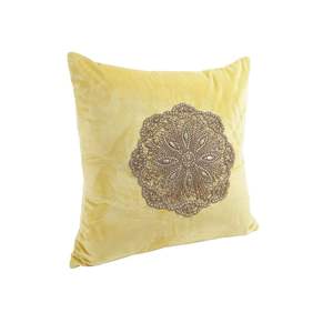 Funda de cojín de Mandala con cuentas hechas a mano de la mejor calidad, funda de almohada de diseño Floral blanco, decoración Bohemia para el hogar, bordado étnico - Product Image 6