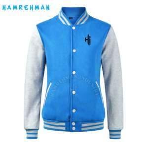 Chaqueta universitaria de moda bordada para hombre de béisbol Letterman personalizada de fabricante OEM, entrega rápida - Product Image 1