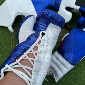 OEM ODM, Duradero, Color Azul y Blanco en Contraste, Alta Calidad, Ecológico, El Mejor Material, Cuero Genuino Personalizable, Todo para Boxeo - Product Image 5