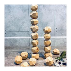 ของเล่นเพื่อความสมดุลของหินไม้มอนเตสซอรี่หินที่ทนทานสุดสร้างสรรค์สำหรับเด็กกิจกรรมทางการศึกษา - Product Image 1