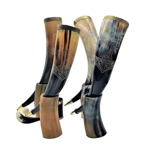 Cuerno Vikingo para Beber, Personalizado, de Alta Calidad, Ecológico, Pulido, Material Orgánico, Hecho a Mano, Natural, Náutico, Personalizado - Product Image 2