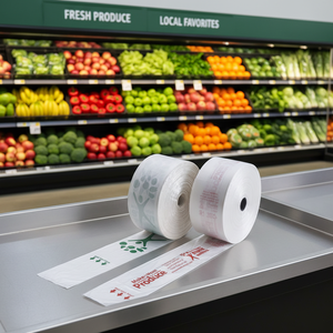 Sacs à légumes Kangle de qualité alimentaire à fond scellé en étoile sur rouleau pour une capacité de charge accrue - Product Image 1