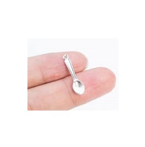 Cuchara de acero inoxidable de diseño simple Tamaño mini Cuchara de acero inoxidable para niños Cuchara de tenedor para niños Cuchara de acero inoxidable - Product Image 1