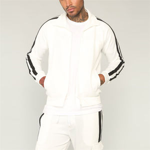 Survêtement de sport coupe ajustée pour homme Ensemble de jogging 100% coton avec chemise et pantalon de survêtement XL uni avec logo personnalisé - Product Image 3