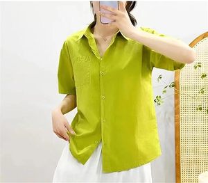 2025 nuevas camisetas de algodón 100% para mujer, camiseta de manga corta de Color sólido para mujer, camisetas para mujer, Tops para mujer - Product Image 2