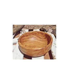 Bol en bois écologique Grands bols ronds en bois pour table à manger Bol en bois de taille personnalisée bon marché - Product Image 3