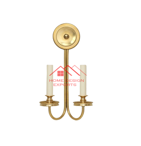 เชิงเทียนติดผนังหน้าจอทีวีข้างเตียงผนังเชิงเทียนโลหะตกแต่งผนังผนังบ้านโลหะทองเหลือง - Product Image 1