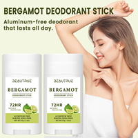 Déodorant Solide en Gros à la Bergamote – Crème Anti-Odeur pour les Aisselles, Anti-Transpirant Longue Durée, Parfum Frais et Doux
