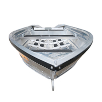 Bateau en aluminium personnalisé direct d'usine pour la pêche 3.8m 4.2m 4.7m 5.2m tailles avec approbation CE Logo et couleur personnalisés