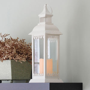 Linterna de vela de Metal blanco de calidad superior, diseño lujoso para exportación mundial, fabricante indio - Product Image 5