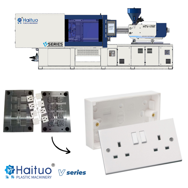 Servo System 170Ton  High Quality Series Plastic Socket Making Injection Molding Machine