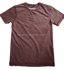 Camiseta Unisex de Estilo Vintage, Lavada al Ácido, Transpirable, Ecológica, Hecha de Algodón OCS, Lisa, Talla Grande - Product Image 2