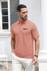 Vente en gros de chemises de golf décontractées unies de haute qualité avec logo personnalisé imprimé sur le devant pour hommes, séchage rapide, offre ODM - Product Image 3