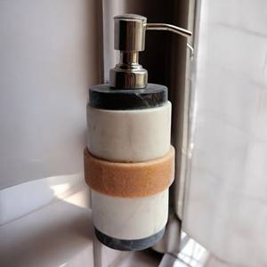 Ensemble de bain en albâtre haut de gamme Design naturel attrayant Accessoires de salle de bain en marbre Meilleure qualité pour les hôtels et l'hospitalité - Product Image 4