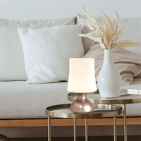 Lampe de chevet Howlighting ABS, LED RGB, commande tactile, intensité réglable, portable, rechargeable, 9 heures d'autonomie, design moderne, petite taille, lumière chaude
