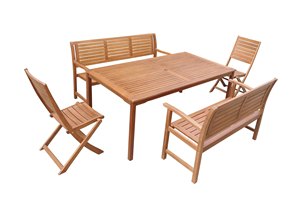Klassisches Holzmöbel-Set für Gartenpartys im Freien und Großhandelsprojekte für Gastronomie-Möbelhersteller. - Product Image 6