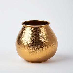 Pot d'arrosage en laiton doré antique inspiré du patrimoine avec un travail classique conçu pour un style de jardin élégant et une décoration intérieure de qualité supérieure - Product Image 1