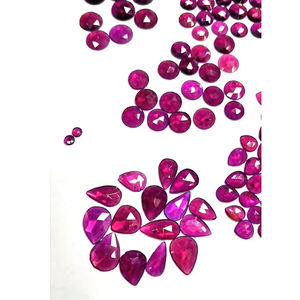 โรโดไลต์โกเมนธรรมชาติขนาด4มม. ถึง13มม. 893ชิ้น852ทรงวงรีทรงกลมทรงหลังแบนมีคุณภาพดี - Product Image 5