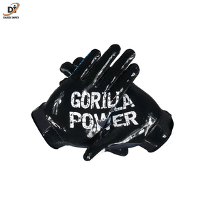 Guantes de receptor de fútbol americano personalizables de alta calidad para adultos Guantes deportivos con logotipo impreso - Product Image 3