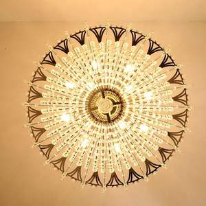 32" <b>Chrome</b> Empire Crystal <b>Chandelier</b> Lighting for Dining Room Living Room Foyer Hallway Bedroom Entryway,LED Dimmable 30 - Product Image 6