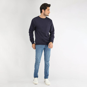 Venta al por mayor de encargo de los hombres XS polar pulóver cuello redondo sudadera de gran tamaño Streetwear liso serigrafiado sudadera de invierno - Product Image 2