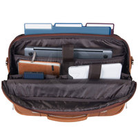 Mochila para ordenador portátil de cuero informal de alta calidad para hombre, mochila impermeable duradera para ordenador, estilo Popular