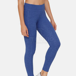 Hot Sale Women's Comfortable Solid Pattern Mid <b>Waist</b> <b>Legging</b> Latest Style Yoga Wear with <b>Low</b> MOQ - Product Image 3