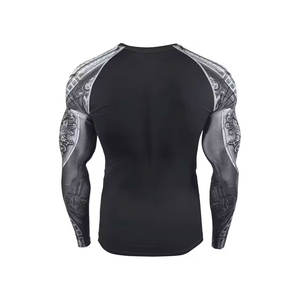 Meilleures ventes : Rashguard pour homme respirant, séchage rapide, confortable, en Spandex/Polyester, haute qualité 220g, service OEM, faible MOQ, vente en gros - Product Image 2