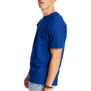 T-shirt d'été personnalisé à manches courtes avec logo personnalisé fabriqué en usine T-shirt en coton uni personnalisé pour hommes - Product Image 6