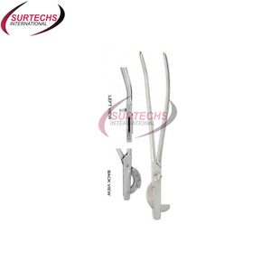 Émasculateur vétérinaire Hausmann 30 cm en acier inoxydable blanc, instrument chirurgical de base de classe I pour la castration - Product Image 3