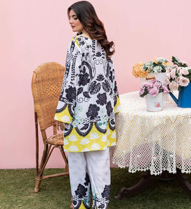 Salwar Kameez décontracté de style indien et pakistanais, prêt-à-porter, en coton, pour les fêtes, robe élégante pour femmes, marque Muntaha, en stock - Product Image 3