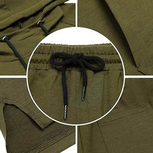 Conjunto Informal Unisex de Sudadera con Capucha y Pantalones Cortos, Ligero, Manga Larga, Transpirable, Diseño Personalizable, Deportes de Gimnasio de Invierno, Técnica Impresa - Product Image 5