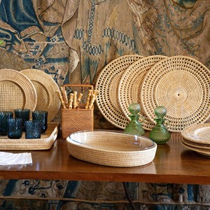 <b>Round</b> Rattan <b>Placemat</b> For Dining Table Styling And Eco-Friendly Home Decor Eco-Friendly Dining Table Decoration - Product Image 4