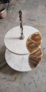 แท่นวางเค้กสแตนเลสสตีลคุณภาพสูงสำหรับโชว์อุปกรณ์สำหรับเค้กขนมหวานใช้คัพเค้กสำหรับงานแต่งงานและงานเลี้ยงวันเกิด - Product Image 3