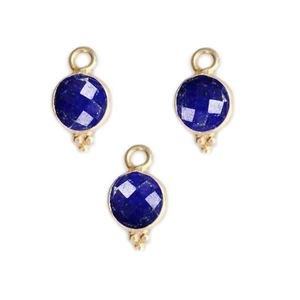 6mm grenat fantaisie lunette 925 breloques de lunette en argent Sterling pour la fabrication de bijoux en gros en vrac EDM ODM breloques personnalisées - Product Image 5