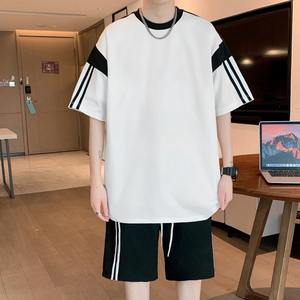 Conjunto Corto para Hombre de Último Diseño, Algodón Transpirable, Producto en Oferta, Nueva Llegada de Verano, Color de Contraste, Conjunto Corto OEM para Adultos - Product Image 5