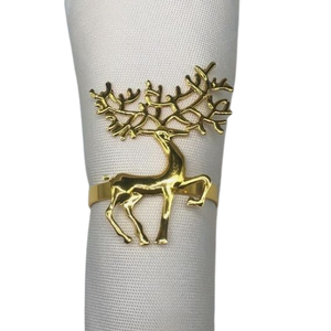 Ensemble de deux anneaux en métal au design élégant, porte-serviettes, anneaux de serviette personnalisés en usine pour hôtel et restaurant de mariage - Product Image 5